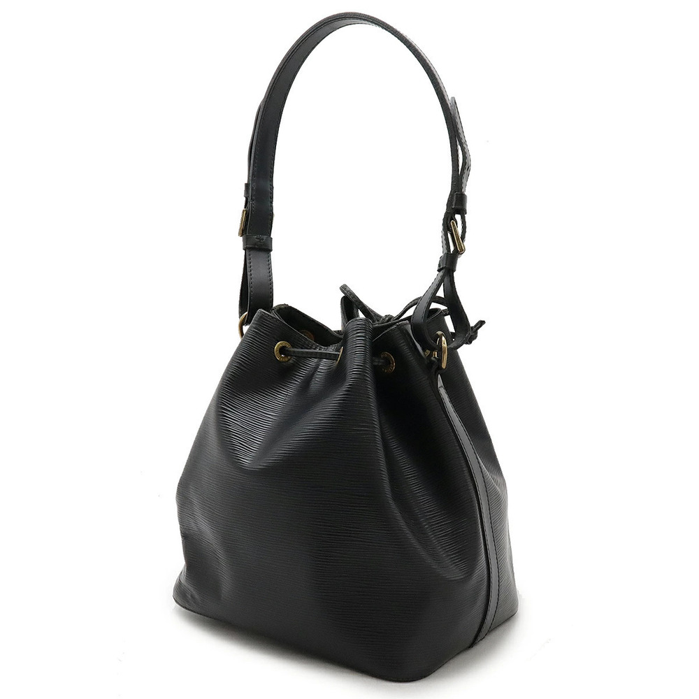 Louis Vuitton Noir Hobo Black Epi Shoulder Bag Drawstring Black